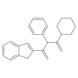 N-(benzofuran-2-carbonyl)-N-phenylpiperidine-1-carboxamide Structure