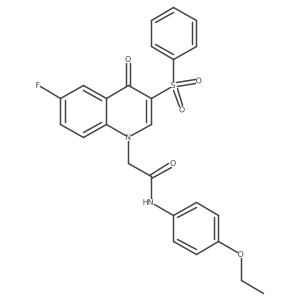 N-(4-ethoxyphenyl)-2-(6-fluoro-4-oxo-3-(phenylsulfonyl)quinolin-1(4H)-yl)acetamide Structure