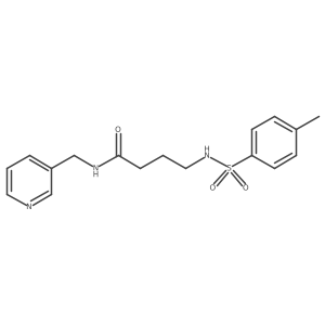 4-(4-methylbenzenesulfonamido)-N-[(pyridin-3-yl)methyl]butanamide Structure