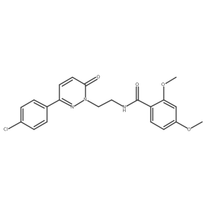 N-(2-(3-(4-chlorophenyl)-6-oxopyridazin-1(6H)-yl)ethyl)-2,4-dimethoxybenzamide Structure