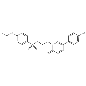 N-{2-[3-(4-chlorophenyl)-6-oxo-1,6-dihydropyridazin-1-yl]ethyl}-4-ethoxybenzene-1-sulfonamide Structure