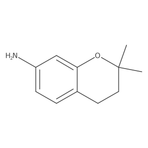2,2-dimethyl-3,4-dihydro-2H-1-benzopyran-7-amine结构式
