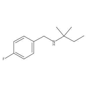 [(4-Fluorophenyl)methyl](2-methylbutan-2-YL)amine结构式