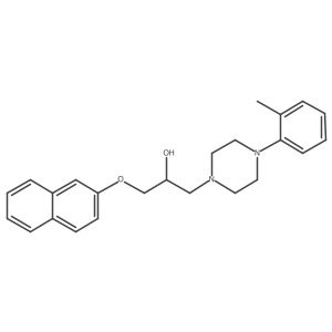 1-[4-(2-Methylphenyl)piperazinyl]-3-(2-naphthyloxy)propan-2-ol结构式