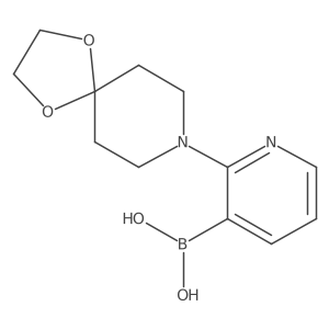 (2-{1,4-Dioxa-8-azaspiro[4.5]decan-8-yl}pyridin-3-yl)boronic acid Structure