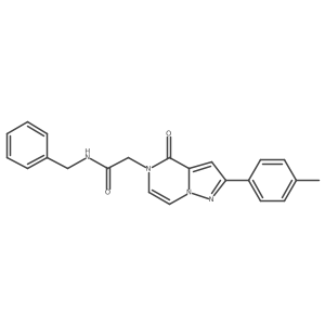 N-benzyl-2-[2-(4-methylphenyl)-4-oxopyrazolo[1,5-a]pyrazin-5(4H)-yl]acetamide结构式
