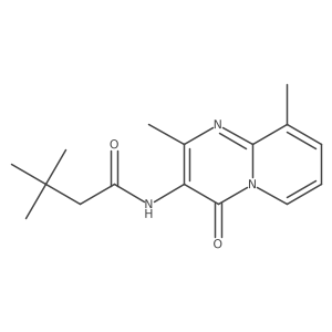 N-(2,9-dimethyl-4-oxo-4H-pyrido[1,2-a]pyrimidin-3-yl)-3,3-dimethylbutanamide结构式