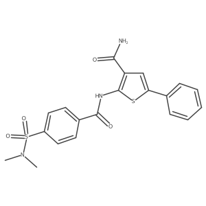 2-[4-(Dimethylsulfamoyl)benzamido]-5-phenylthiophene-3-carboxamide Structure