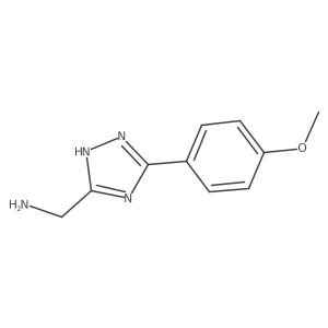 [3-(4-methoxyphenyl)-1H-1,2,4-triazol-5-yl]methanamine结构式