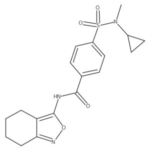 4-(N-cyclopropyl-N-methylsulfamoyl)-N-(4,5,6,7-tetrahydrobenzo[c]isoxazol-3-yl)benzamide Structure