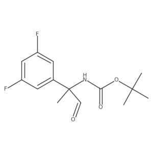 Tert-butyl[1-(3,5-difluorophenyl)-1-methyl-2-oxoethyl]carbamate Structure