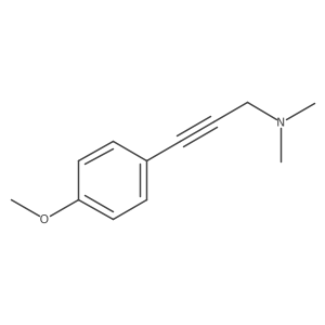 [3-(4-Methoxy-phenyl)-prop-2-ynyl]-dimethyl-amine结构式
