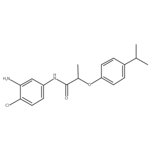 N-(3-Amino-4-chlorophenyl)-2-(4-isopropylphenoxy)-propanamide结构式