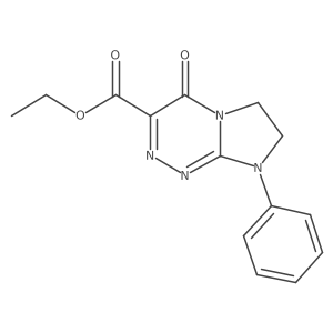 Ethyl 4-oxo-8-phenyl-4,6,7,8-tetrahydroimidazo[2,1-c][1,2,4]triazine-3-carboxylate结构式