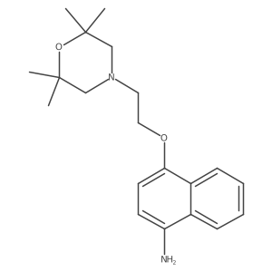 4-[2-(2,2,6,6-Tetramethyl-4-morpholinyl)ethoxy]-1-naphthalenamine结构式