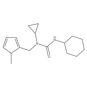 3-cyclohexyl-1-cyclopropyl-1-((1-methyl-1H-pyrrol-2-yl)methyl)urea Structure