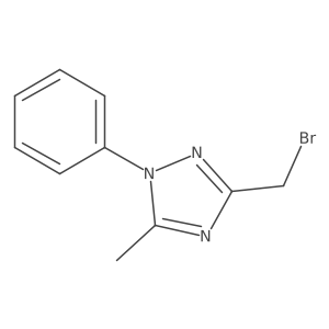 3-(bromomethyl)-5-methyl-1-phenyl-1H-1,2,4-triazole Structure