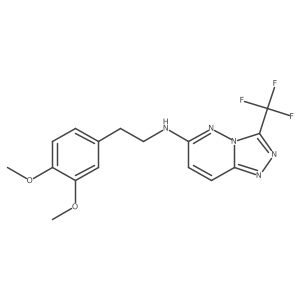 N-[2-(3,4-dimethoxyphenyl)ethyl]-3-(trifluoromethyl)[1,2,4]triazolo[4,3-b]pyridazin-6-amine Structure