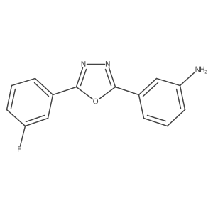 3-(5-(3-Fluorophenyl)-1,3,4-oxadiazol-2-yl)aniline Structure