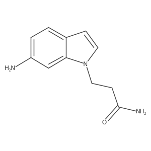 3-(6-amino-1H-indol-1-yl)propanamide Structure