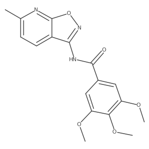 3,4,5-trimethoxy-N-(6-methyl[1,2]oxazolo[5,4-b]pyridin-3-yl)benzamide Structure