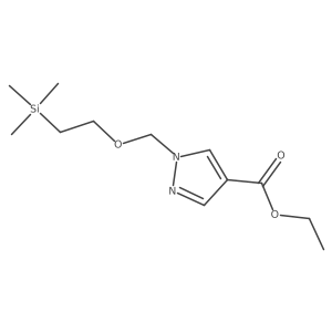Ethyl 1-((2-(trimethylsilyl)ethoxy)methyl)-1H-pyrazole-4-carboxylate Structure