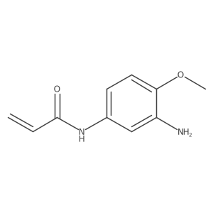 N-(3-amino-4-methoxyphenyl)prop-2-enamide结构式