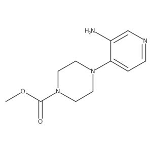 Methyl 4-(3-aminopyridin-4-yl)piperazine-1-carboxylate Structure