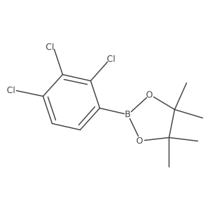 4,4,5,5-Tetramethyl-2-(2,3,4-trichlorophenyl)-1,3,2-dioxaborolane Structure