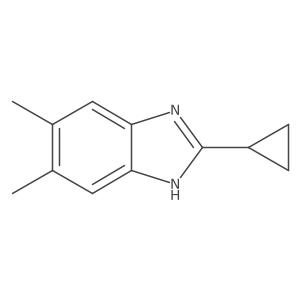 2-Cyclopropyl-5,6-dimethyl-1H-benzo[d]imidazole结构式