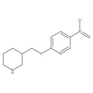 5-Nitro-2-(piperidin-3-ylmethoxy)pyridine Structure