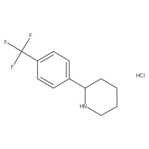 2-[4-(Trifluoromethyl)phenyl]piperidine hydrochloride结构式
