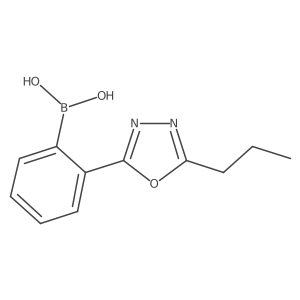 2-(5-Propyl-1,3,4-oxadiazol-2-yl)phenylboronic acid结构式