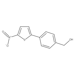 (4-(5-Nitrothiophen-2-yl)phenyl)methanol结构式