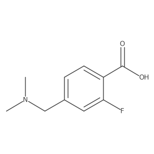 4-[(Dimethylamino)methyl]-2-fluorobenzoic acid Structure