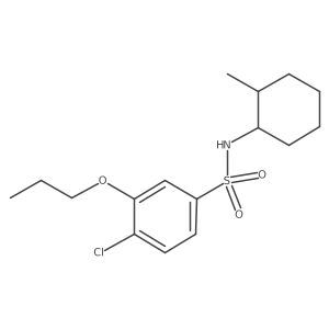 [(4-Chloro-3-propoxyphenyl)sulfonyl](2-methylcyclohexyl)amine Structure