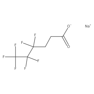 Sodium 3-(perfluoropropyl)propanoate结构式