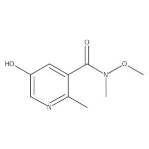 5-Hydroxy-N-methoxy-N,2-dimethylnicotinamide结构式