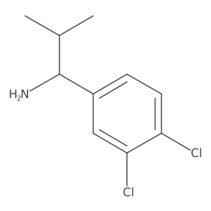 (S)-1-(3,4-Dichlorophenyl)-2-methylpropan-1-amine Structure