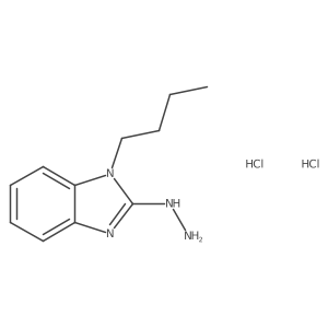 1-Butyl-2-hydrazino-1H-benzimidazole dihydrochloride Structure