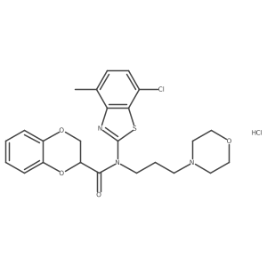 N-(7-chloro-4-methylbenzo[d]thiazol-2-yl)-N-(3-morpholinopropyl)-2,3-dihydrobenzo[b][1,4]dioxine-2-carboxamide hydrochloride Structure