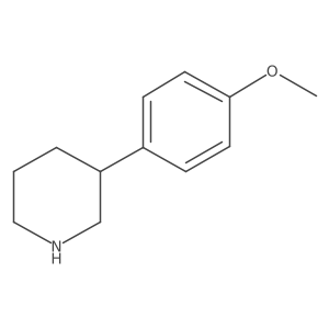 (3S)-3-(4-methoxyphenyl)piperidine结构式