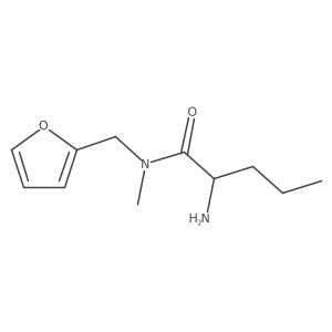 2-amino-N-(furan-2-ylmethyl)-N-methylpentanamide结构式
