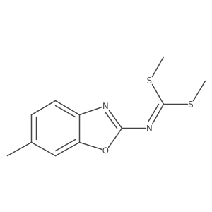 Dimethyl (6-methylbenzo[d]oxazol-2-yl)carbonimidodithioate结构式