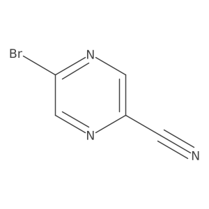 2-Bromo-5-(cyano-13C,15N)pyrazine结构式