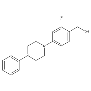 [2-Bromo-4-(4-phenylpiperazin-1-yl)phenyl]methanol结构式