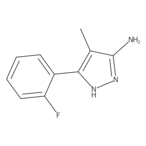 3-(2-Fluorophenyl)-4-methyl-1H-pyrazol-5-amine Structure