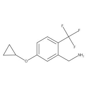 (5-Cyclopropoxy-2-(trifluoromethyl)phenyl)methanamine Structure