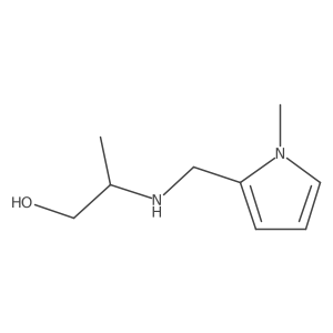 2-{[(1-methyl-1H-pyrrol-2-yl)methyl]amino}propan-1-ol结构式