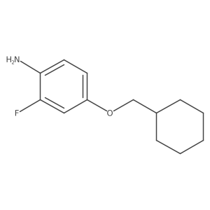 4-(Cyclohexylmethoxy)-2-fluoroaniline结构式